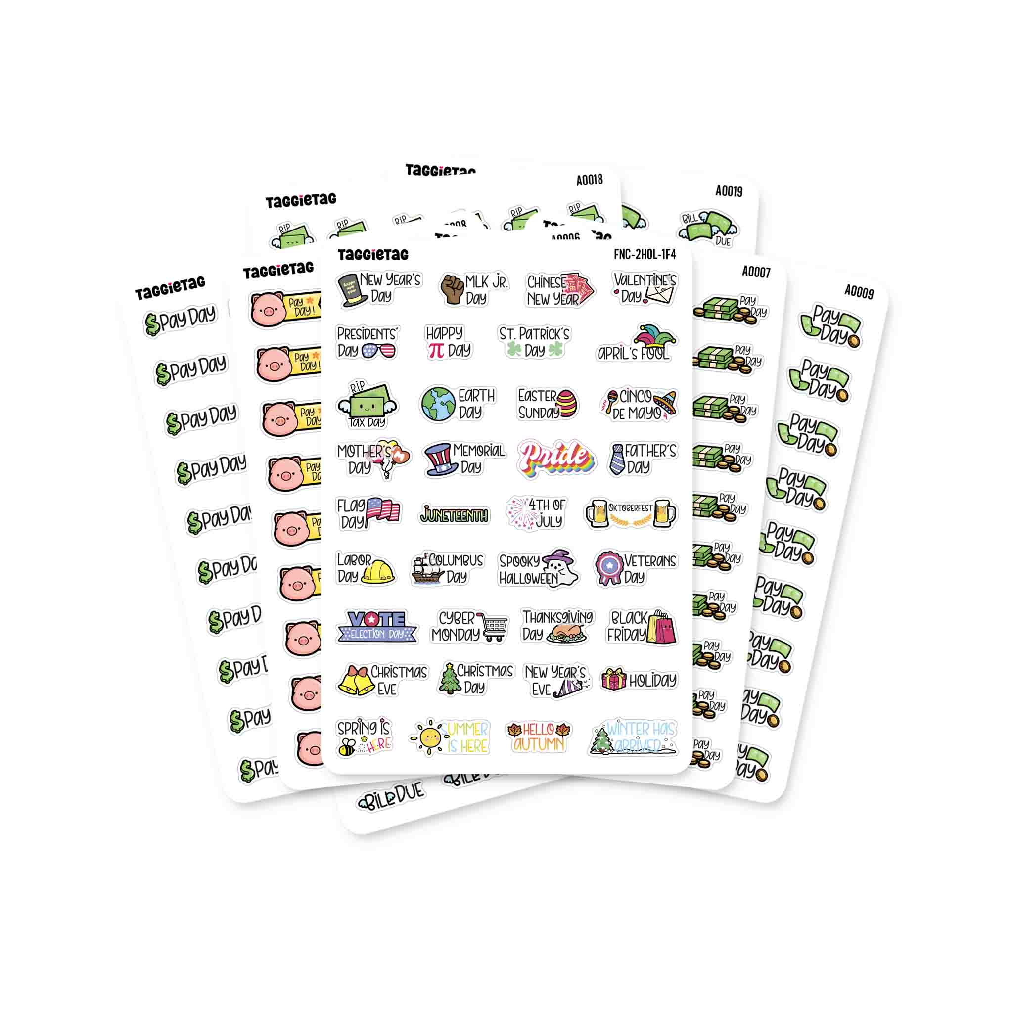 Add On Sticker Planner Add-On Stickers – TaggieTag