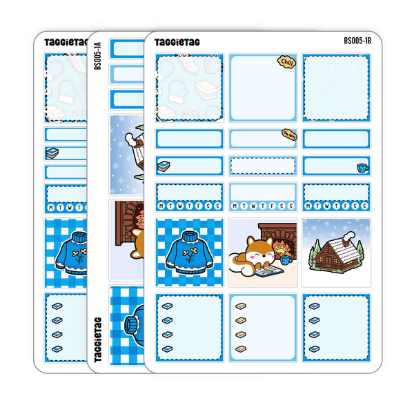 Set #6 Winter Cozy Box Stickers Kit