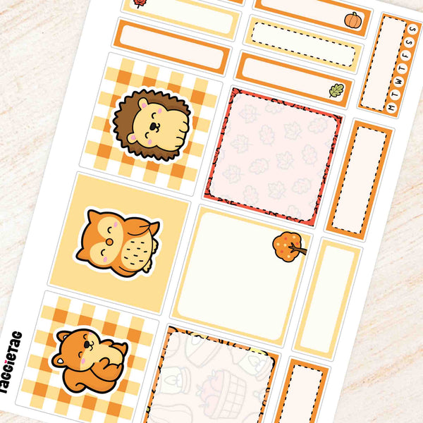 October Autumn Classic Box Stickers Kit
