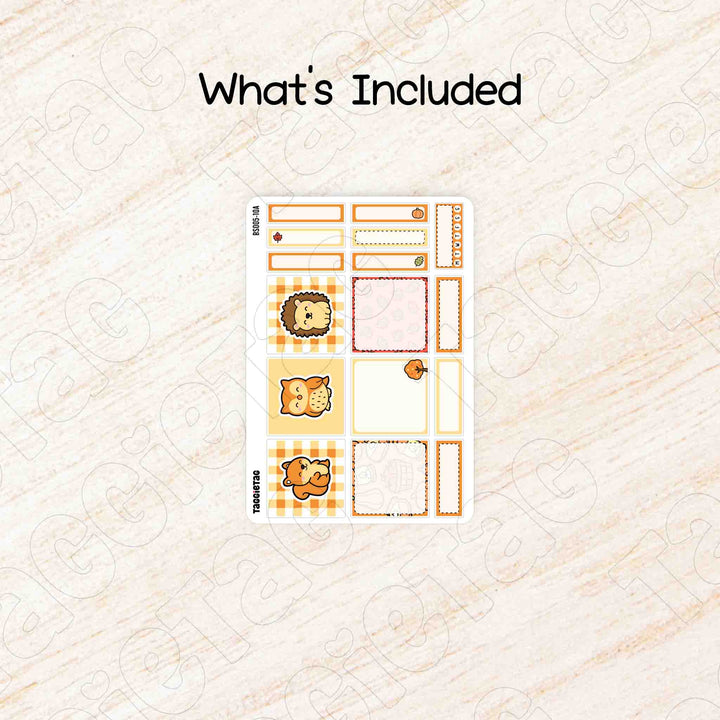 Includes a sheet of October Autumn Classic Box Stickers Kit