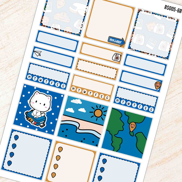 Travel A5 Box Stickers Kit
