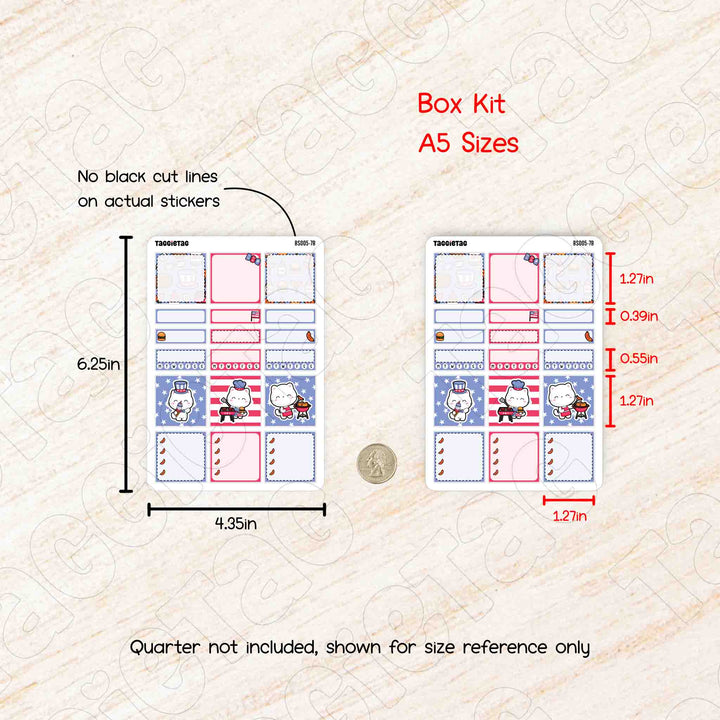 No black cut lines on actual stickers. Sheet size is 4.35in x 6.25in