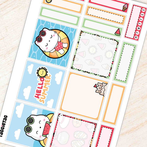 August Summer Classic Box Stickers Kit