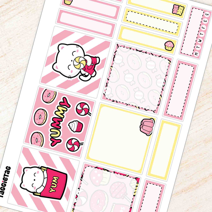 September Snack Time Classic Box Stickers Kit