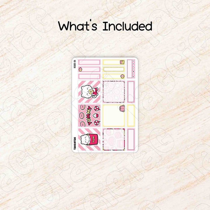Includes a sheet of September Snack Time Classic Box Stickers Kit