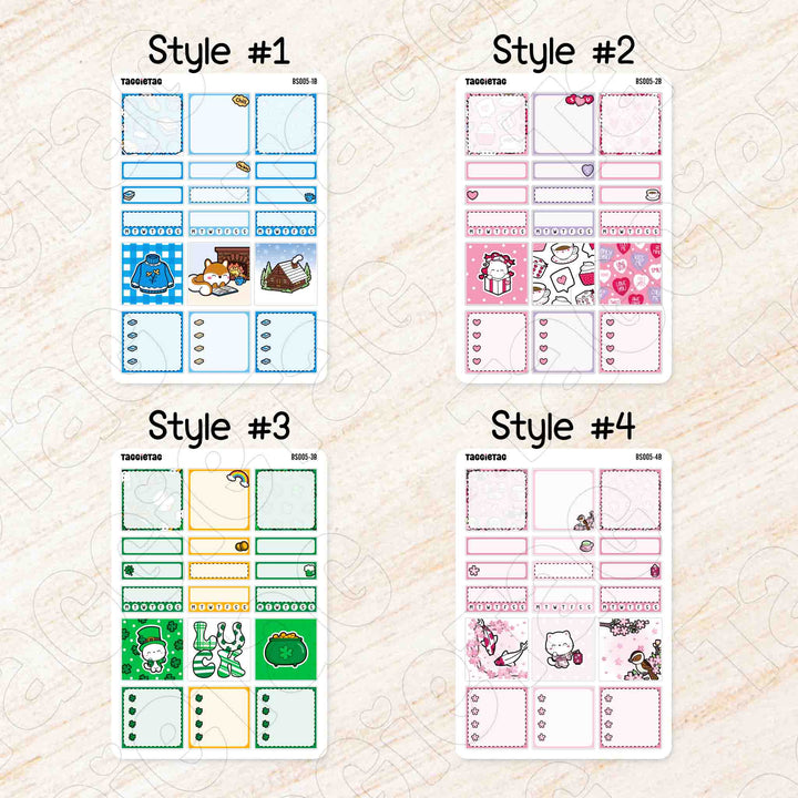 Style #1 to Style #4