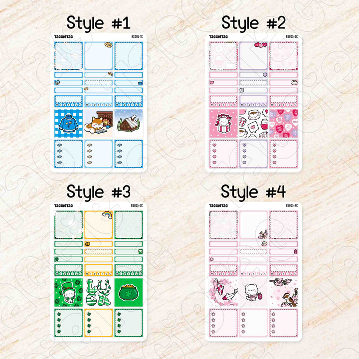 Style #1 to Style #4