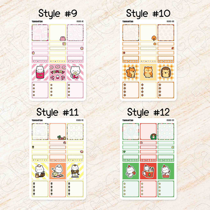 Style #9 to Style #12