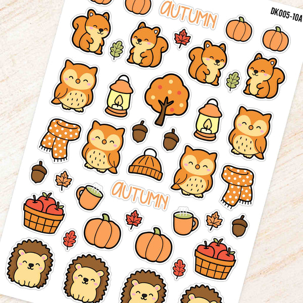 October Autumn Theme Deco Kit for Planners and Journals