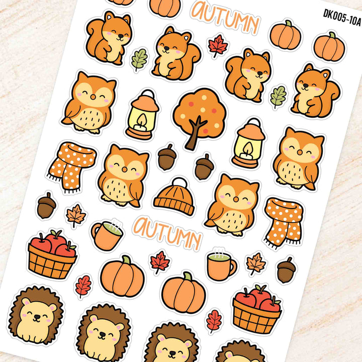 October Autumn Theme Deco Kit for Planners and Journals