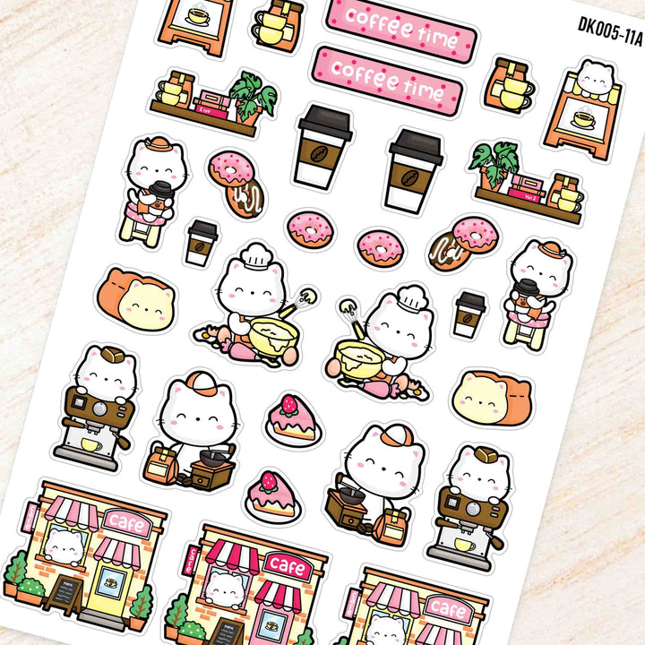 November Coffee & Bakery Theme Deco Kit for Planners and Journals