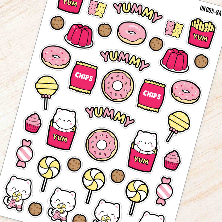September Snack Time Theme Deco Kit for Planners and Journals