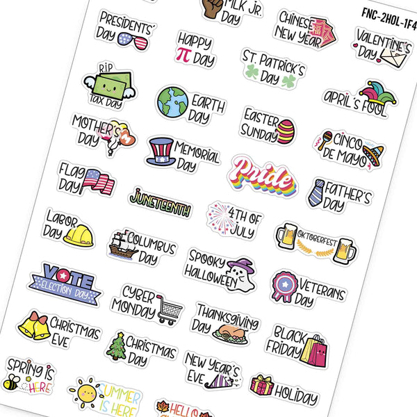 Holiday Planner Stickers