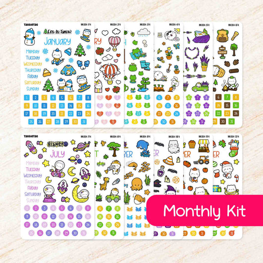 12 Monthly kits