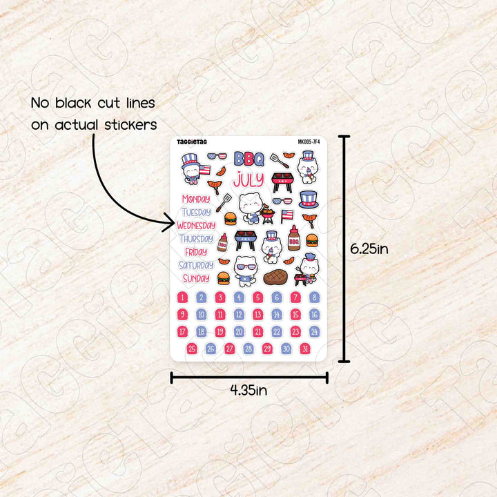 No black cut lines on actual stickers. Sheet size is 4.35in x 6.25in