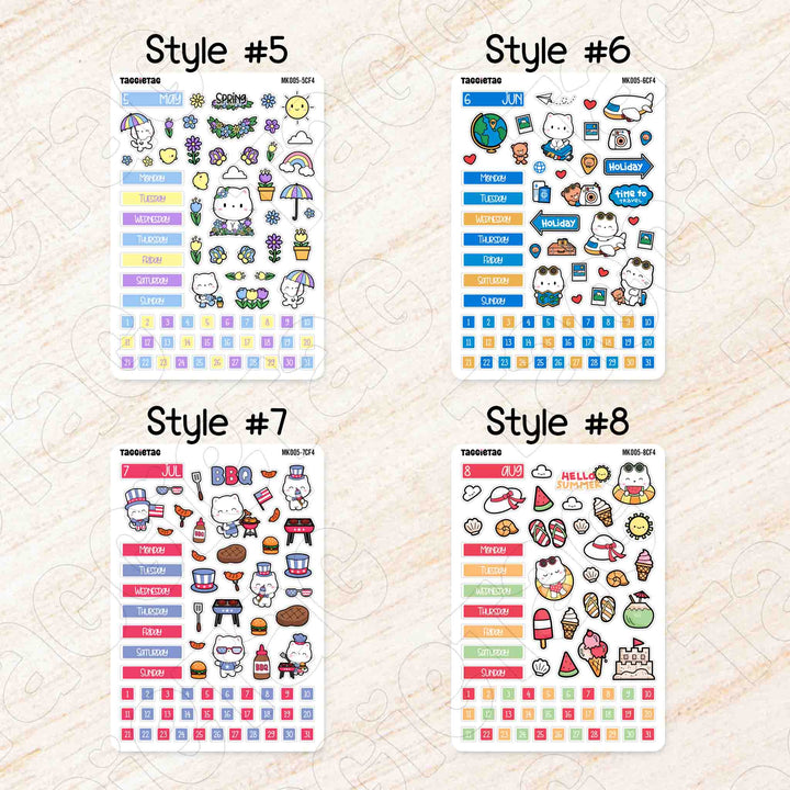 Style #5 to Style #8