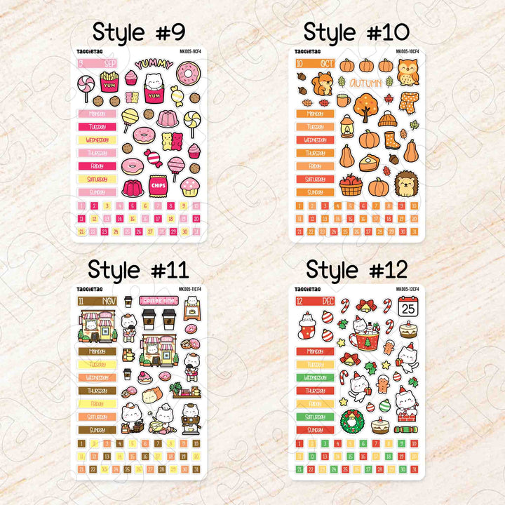 Style #9 to Style #12