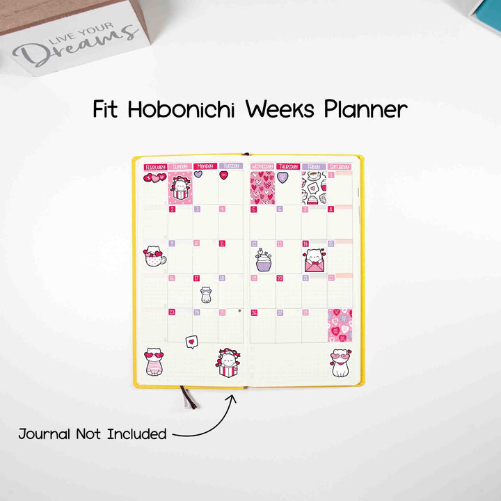 Fit Hobonichi Weeks planner. Journal not included
