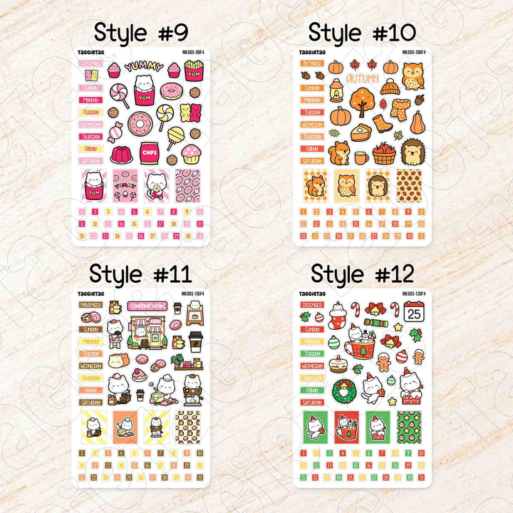 Style #9 to Style #12