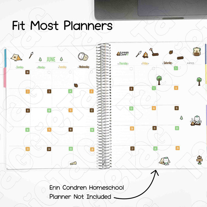 Fit most planners, Erin Condren Homeschool Planner not included