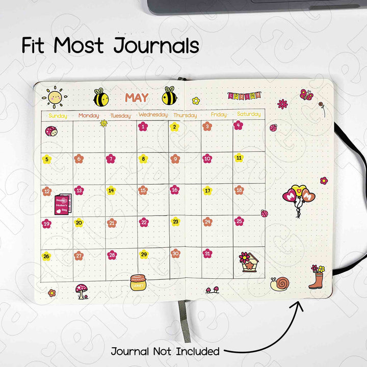 Set #2 January to December Planner Stickers Bundle fit most journals, journal not included