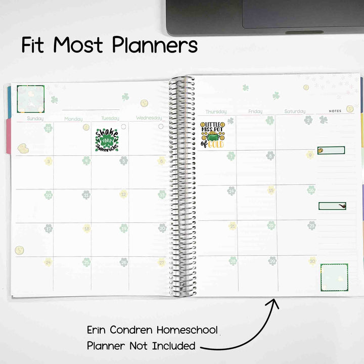 Set #2 A5 Box Stickers Bundle Kit fit most planners