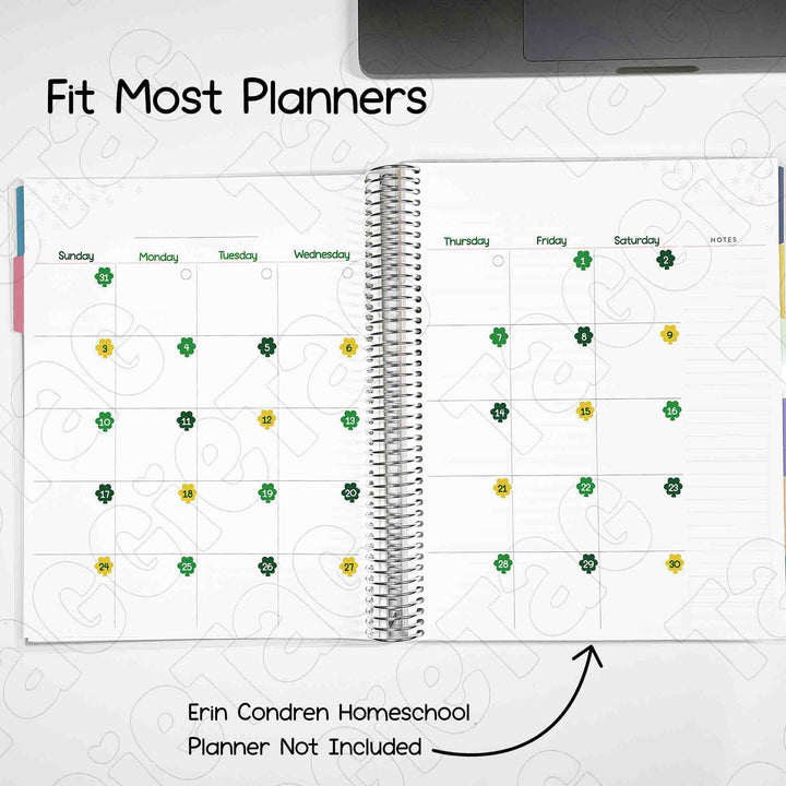 Fit most planners, Erin Condren Homeschool Planner not included