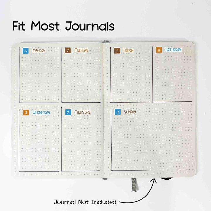 Fit most journals. Journal not included