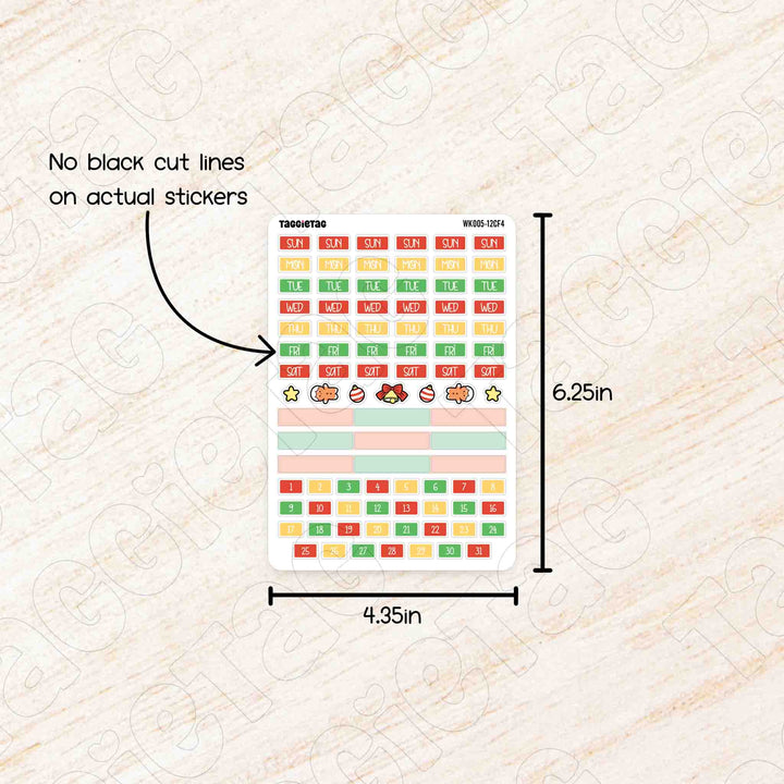 No black cut lines on actual stickers. Sheet size is 4.35in x 6.25in