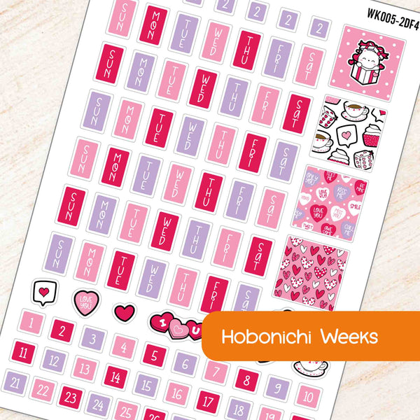 Cats & Hearts Valentine Theme Weekly Kit