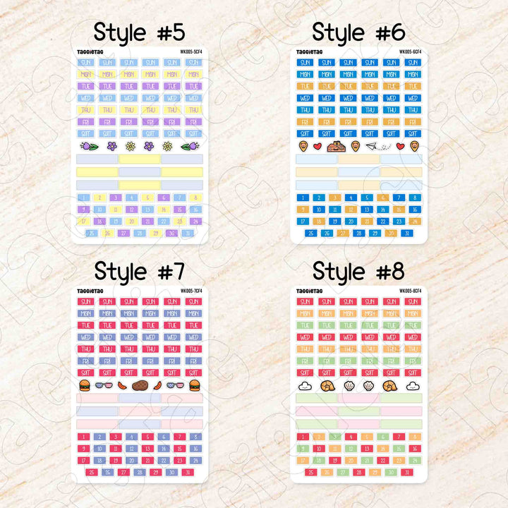 Style #5 to Style #8