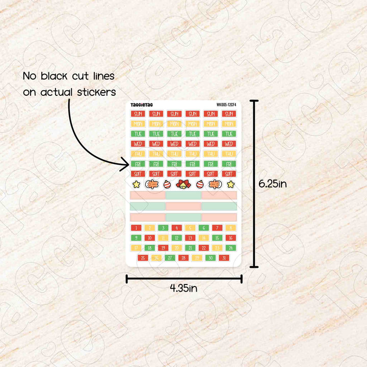 No black cut lines on actual stickers. Sheet size is 4.35in x 6.25in